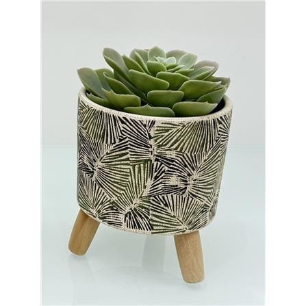 CL SMALL CERAMIC  POT/LEG GQ125-S  H12CM
