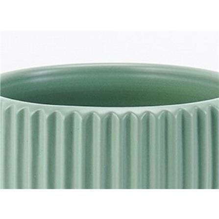 CL STRIPED CERAMIC POT GQ130-GN H14.5CM