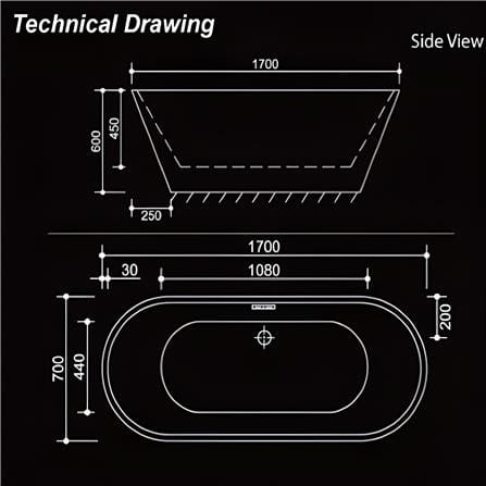 MD ARTISTIC BATHTUB PERO MD-7335