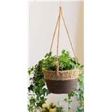 CL WOVEN BSKT HANGING POT GQ210-BN H20CM