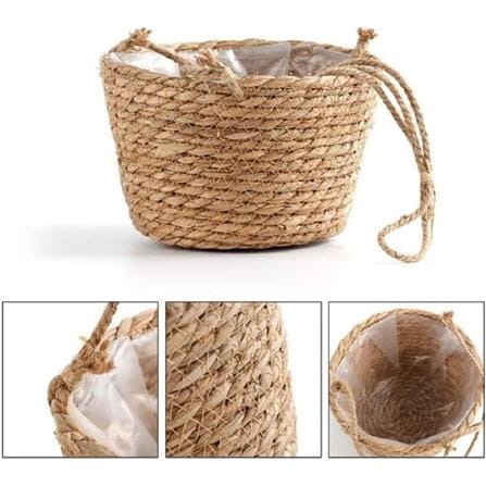 CL WOVEN BSKT HANGING POT GQ210-PC H20CM