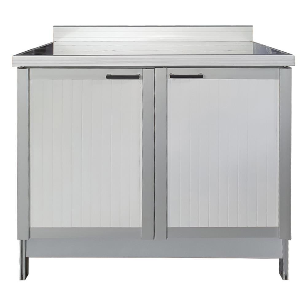 CABIN FREESTANDING KITCHEN CABINET SIENA LOWER STAINLESS STEEL TOP 90CM