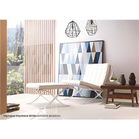 GUOCERA FLOORTILE 60X60CM OLYMPUS KEYSTONE WHITE 1.44M2