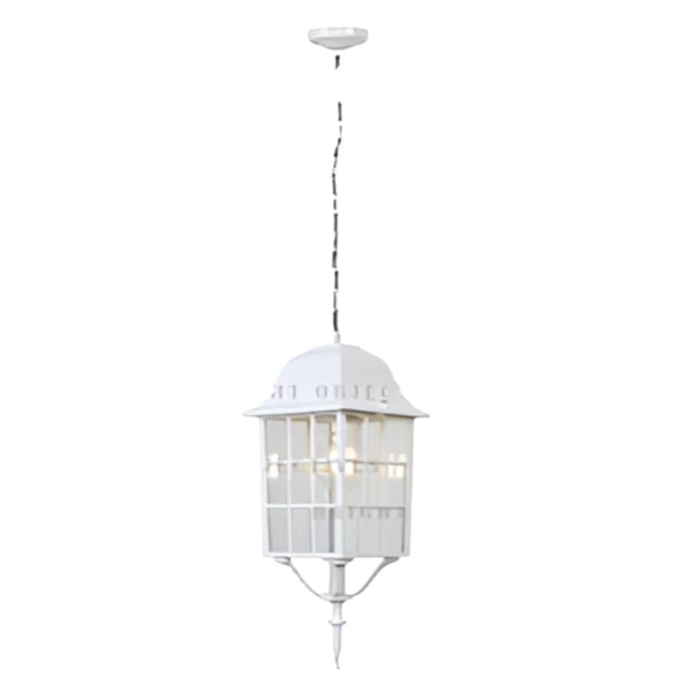 BRIGHT OBJECTIVES OUTDOOR PENDANT LAMP 8838-P E27 WHITE 14CM
