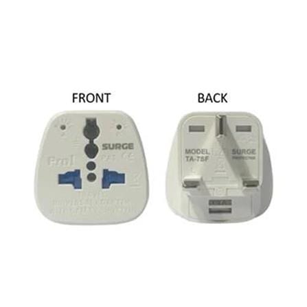 TRAVEL ADAPTOR MULTI. UNIVERSAL PLUG TYPE WITH SURGE PROTECTOR TA-7SF SOUNDTEOH