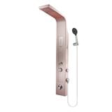 ALPHA SHOWER HEATER NON PUMP WITH RAIN SHOWER REVO-E ROSE GOLD (CHROME SHOWER ACCESSORIES SET)