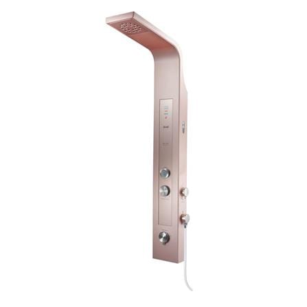 ALPHA SHOWER HEATER NON PUMP WITH RAIN SHOWER REVO-E ROSE GOLD (CHROME SHOWER ACCESSORIES SET)