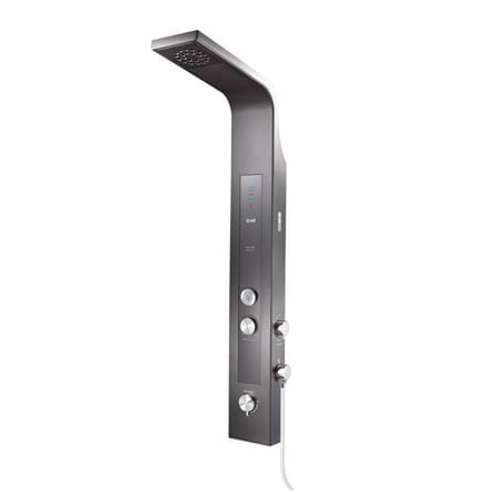 ALPHA SHOWER HEATER NON PUMP WITH RAIN SHOWER REVO-E MOCHA (CHROME SHOWER ACCESSORIES SET)
