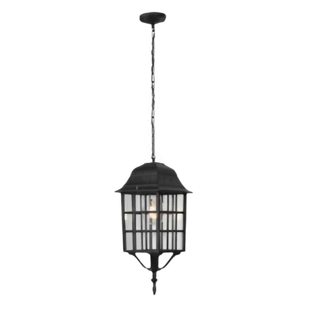 BRIGHT OBJECTIVES OUTDOOR PENDANT LAMP 8837-P E27 BLACK 14CM