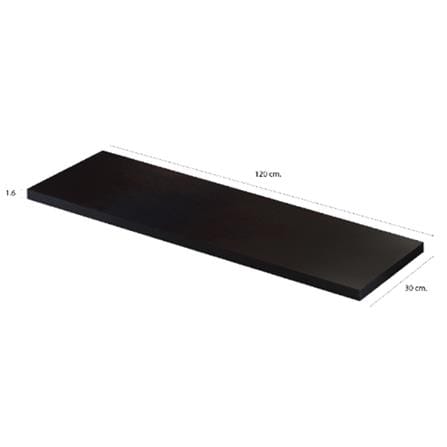 WOODEN SHELF 120X30X1.6CM STACKO OAK