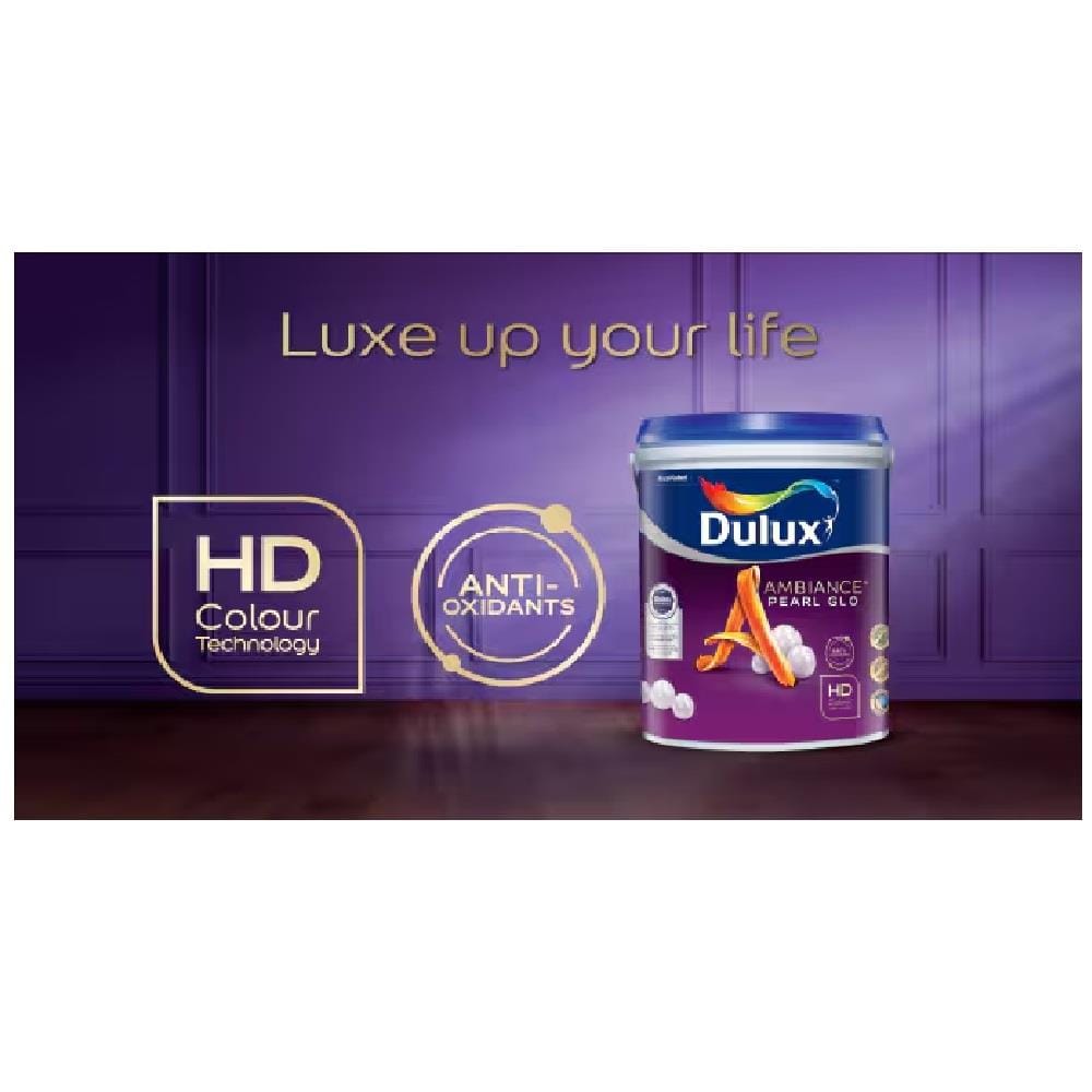 DULUX AMBIANCE PEARL GLO MID SHEEN HD COLOUR TECHNOLOGY 1L BASE A INTERIOR
