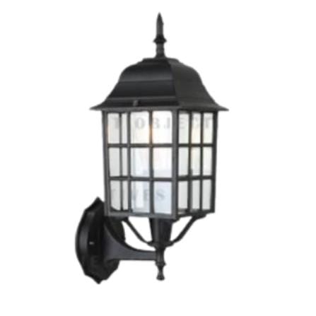 BRIGHT OBJECTIVES OUTDOOR WALL LAMP 8837-W E27 BLACK 14CM