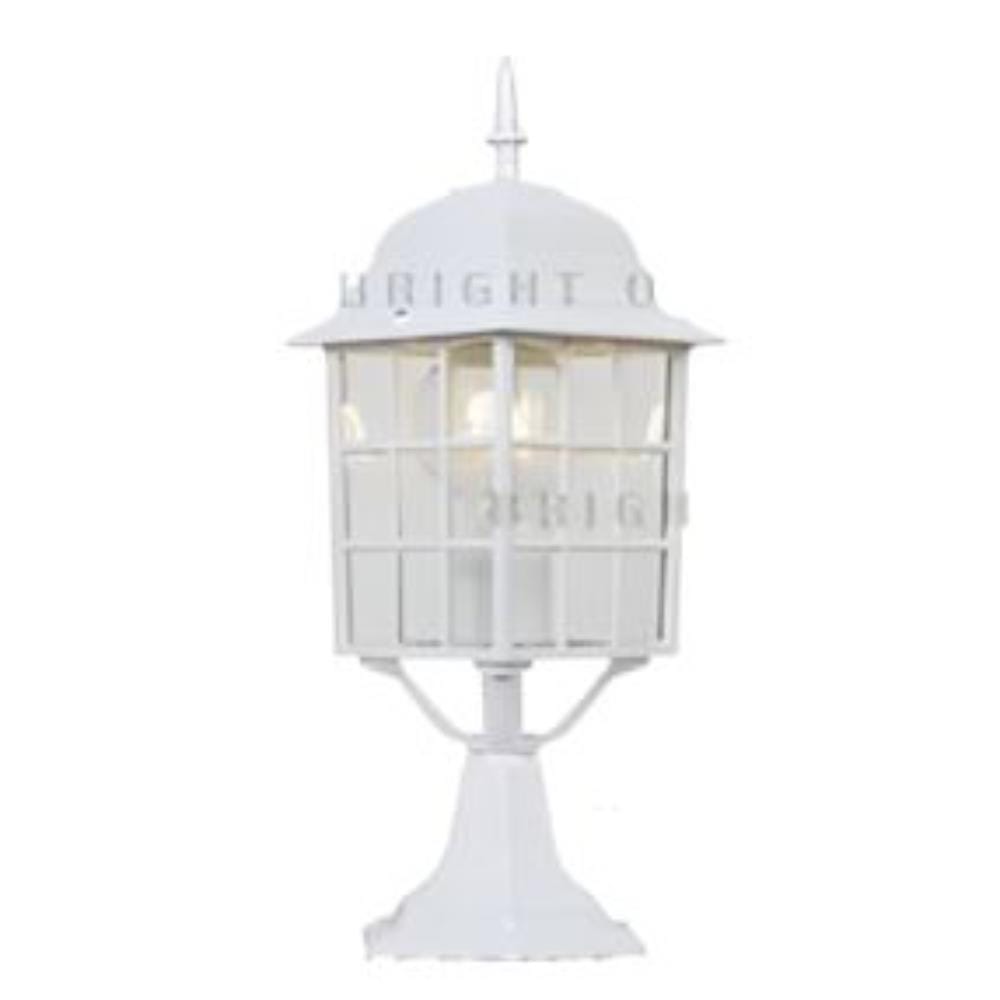 BRIGHT OBJECTIVES OUTDOOR GATE LAMP 8838-S E27 WHITE 14CM