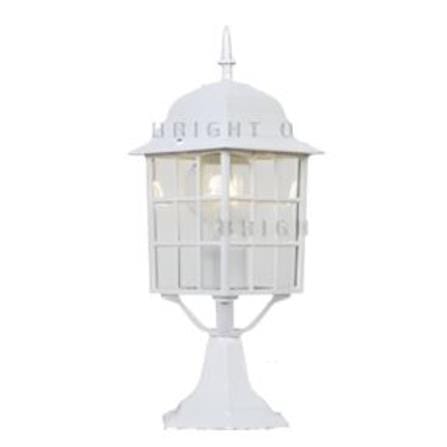 BRIGHT OBJECTIVES OUTDOOR GATE LAMP 8838-S E27 WHITE 14CM