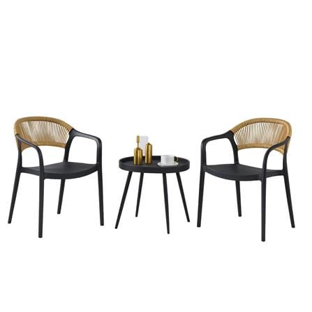 2-SEAT PATIO PP ROPE ET-5396 DC-5397PBLK