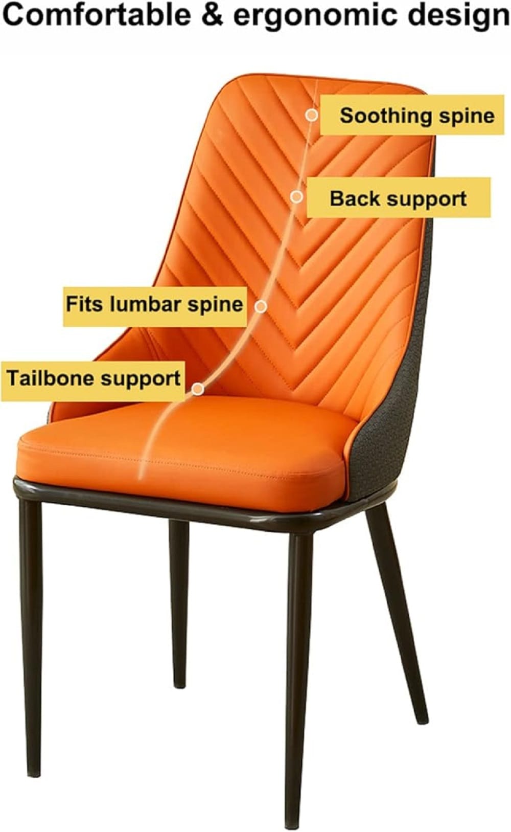 DINING CHAIR EDWD5249 DARK GREY