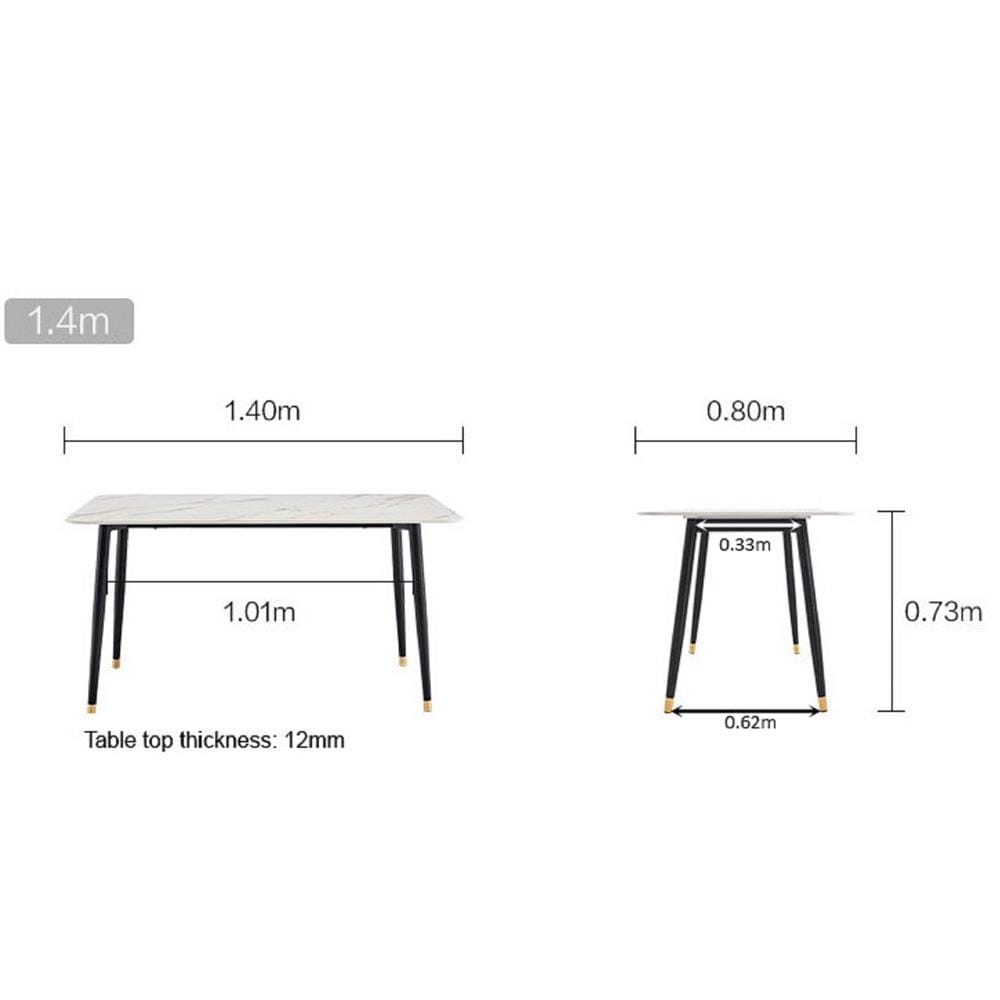DINING TABLE STONE EDWD5248 1.4 WHITE