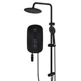 ALPHA SHOWER HEATER DC PUMP WITH RAIN SHOWER SMART18-I SP ALL BLACK (BLACK SHOWER ACCESSORIES SET)