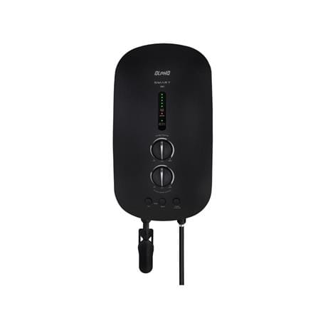ALPHA SHOWER HEATER DC PUMP WITH RAIN SHOWER SMART18-I SP ALL BLACK (BLACK SHOWER ACCESSORIES SET)