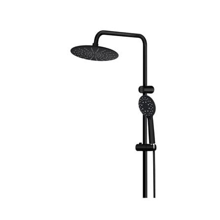 ALPHA SHOWER HEATER DC PUMP WITH RAIN SHOWER SMART18-I SP ALL BLACK (BLACK SHOWER ACCESSORIES SET)