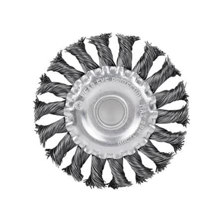 MATALL TWIST KNOT WIRE WHEEL BRUSH 4" (0.5MM WIRE) (WOOD & METAL)