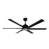 DEKA CEILING FAN COSTA 6BLADE LED 62" MATTE BLACK
