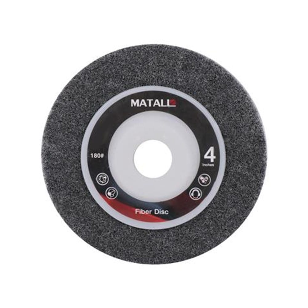 MATALL POLISHING DISC (FIBER) 4" 180-GRIT