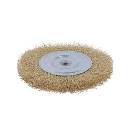 MATALL CRIMPED WIRE WHEEL BRUSH 6" (0.3MM WIRE) (WOOD & METAL)
