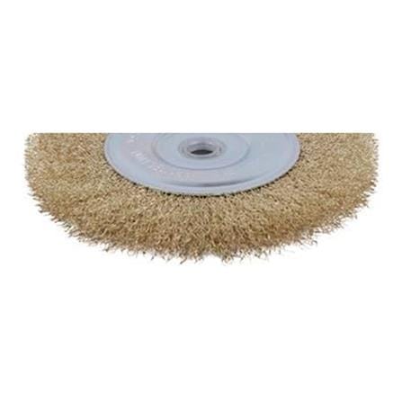 MATALL CRIMPED WIRE WHEEL BRUSH 6" (0.3MM WIRE) (WOOD & METAL)