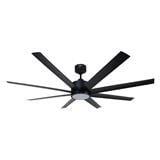 DEKA CEILING FAN PRIME 65" 8BLADE LED MATTE BLACK
