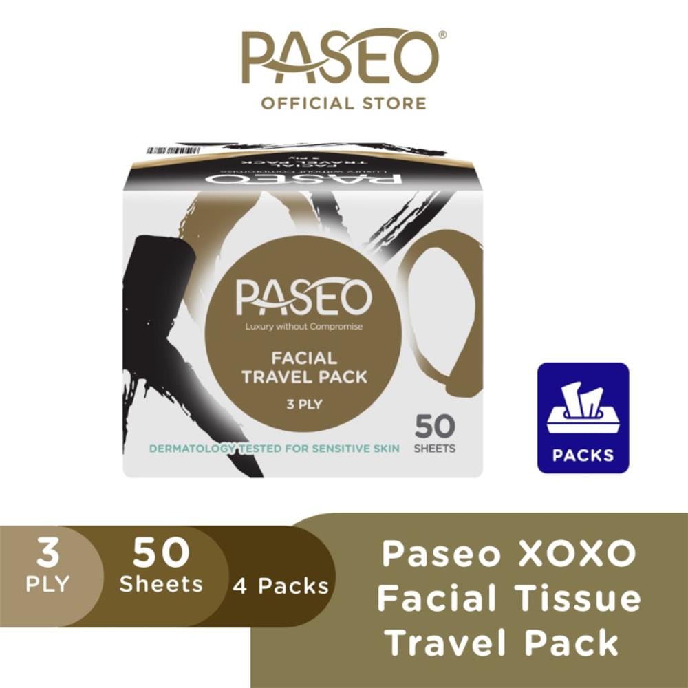 PASEO TRAVEL PACK 3PLY 4X50S