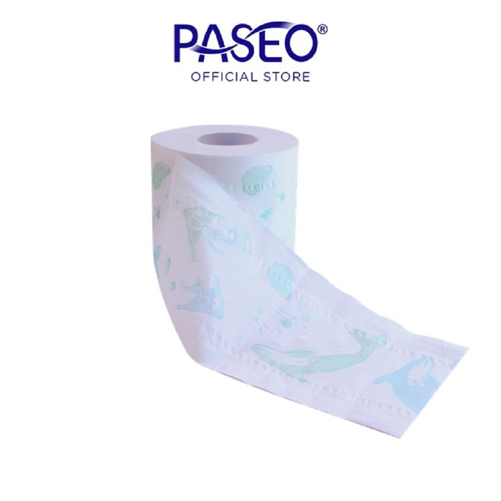 PASEO BATHROOM ROLL 4PLY 10ROLLS DOLPHIN PRINTED