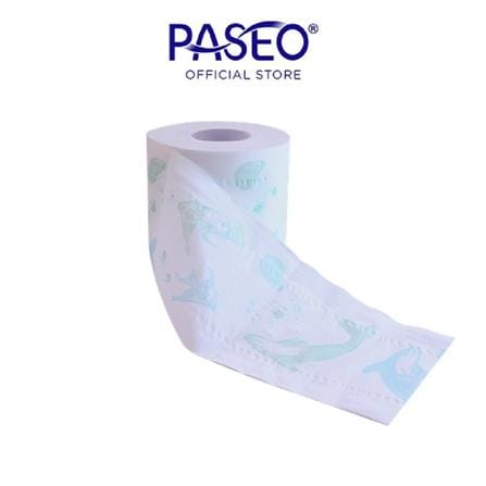 PASEO BATHROOM ROLL 4PLY 10ROLLS DOLPHIN PRINTED