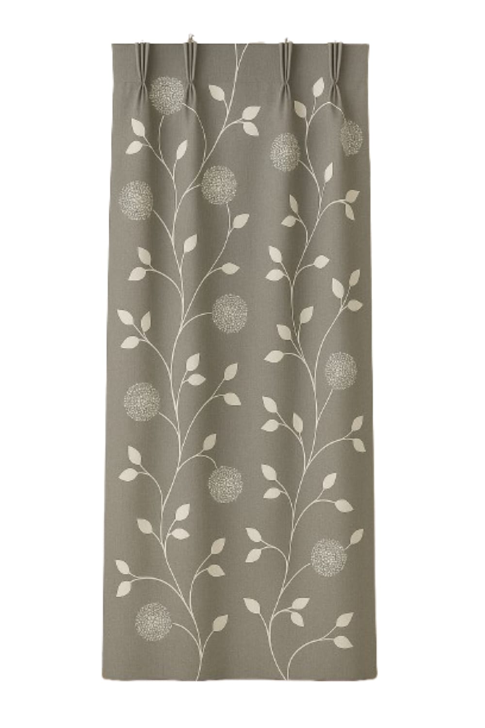 HLS CURTAIN N-HOOK DAISY 140X250CM GRAY