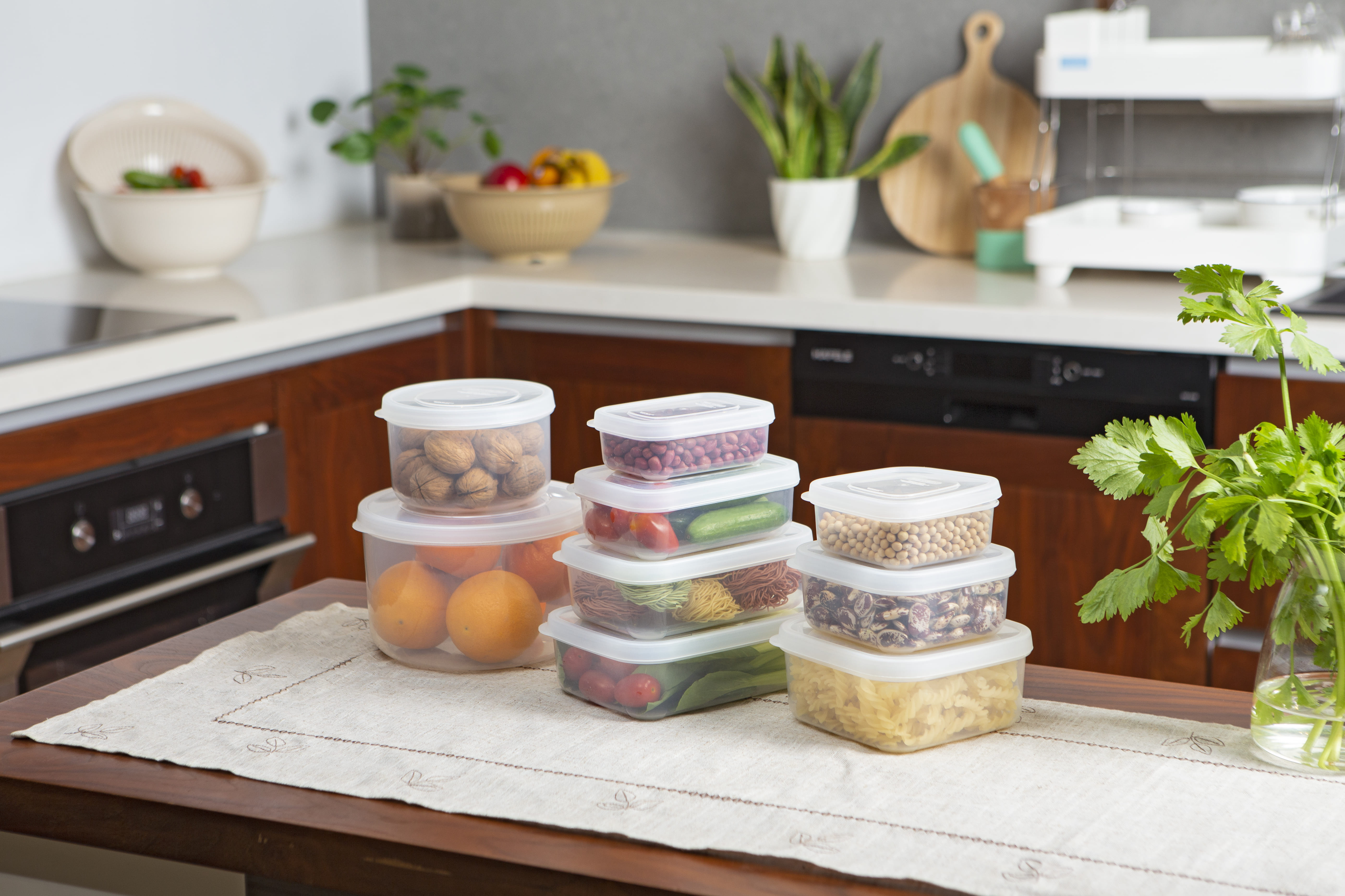 HOKKAIDO RECTANGULAR FOOD STORAGE CONTAINER SET 5IN1