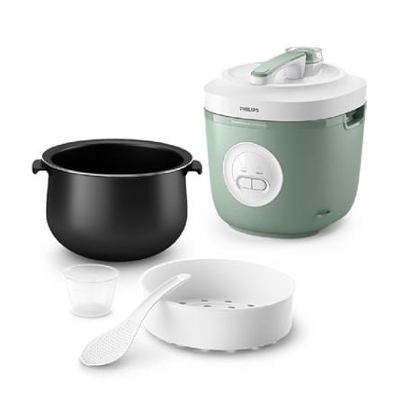 PHILIPS JAR RICE COOKER HD3212/32 600W 1.8L GREEN