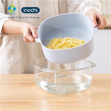 INOCHI YOKO SQUARE BOWL AND COLANDER SET 23CM