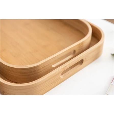 BAMBOO OVAL SERVING TRAY 33CM
