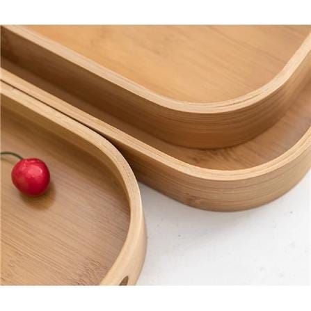 BAMBOO OVAL SERVING TRAY 33CM