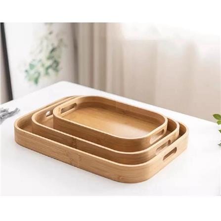 BAMBOO OVAL SERVING TRAY 33CM