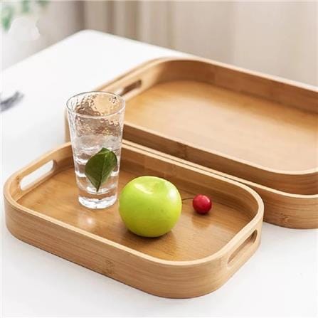 BAMBOO OVAL SERVING TRAY 33CM