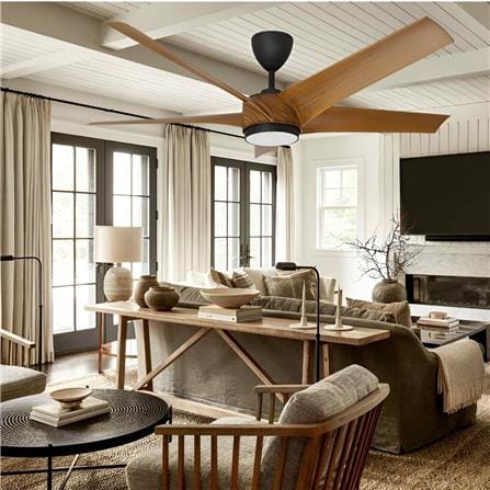 ALPHA CEILING FAN VANNUS PRISTI 5B LED WALNUT 56"