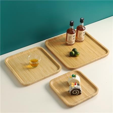 BAMBOO SQUARE SERVING TRAY 30CM