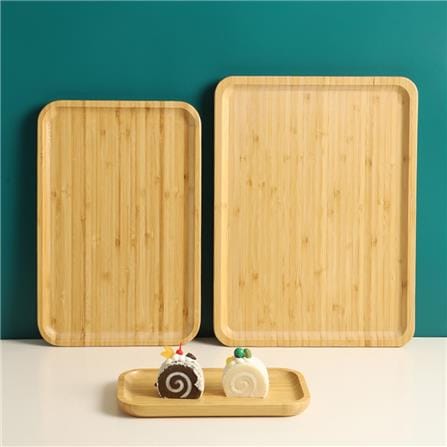 BAMBOO RECTANGLE SERVING TRAY 40CM