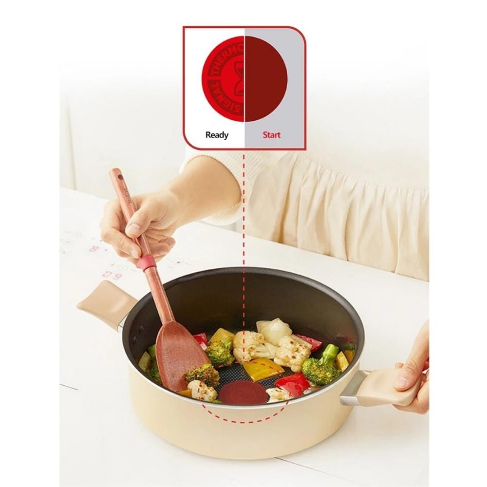 TEFAL BLOSSOM SET BEIGE (FP24 + STW24 +SPOON)