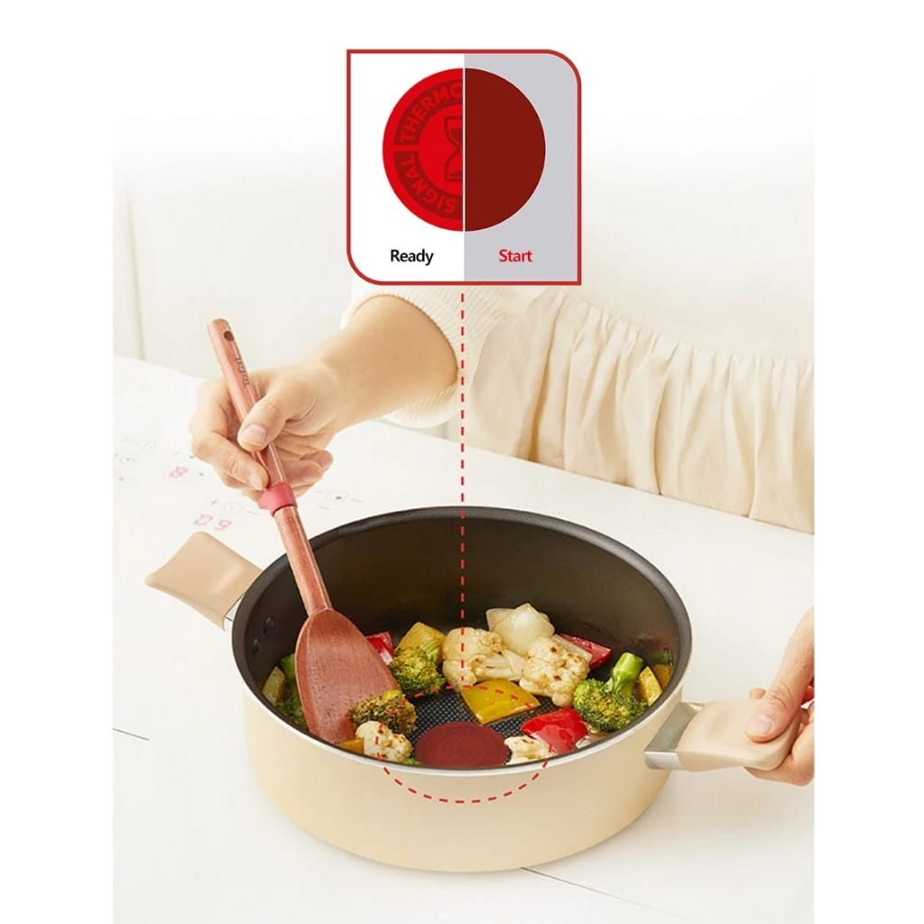 TEFAL BLOSSOM SET BEIGE (FP24 + STW24 +SPOON)