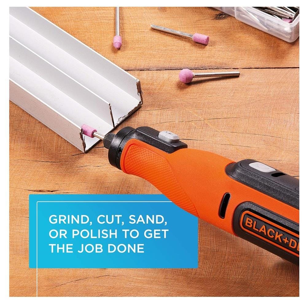 BLACK & DECKER 8V CORDLESS ROTARY TOOL (BATTERY INCLUDED) 35PCS ACCESSORIES BCRT8K35-B1