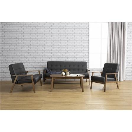 SOFA HIACE 3 SEATER PU BLACK