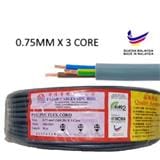 FAJAR 0.75MM x 3 CORE FLEXIBLE CABLE (SIRIM)