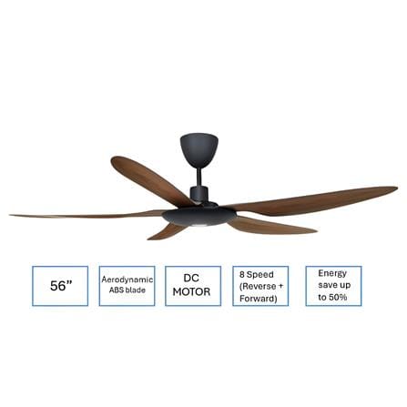 DEKA CEILING FAN FOSCARINI ECO 5B 56" ABS OAK